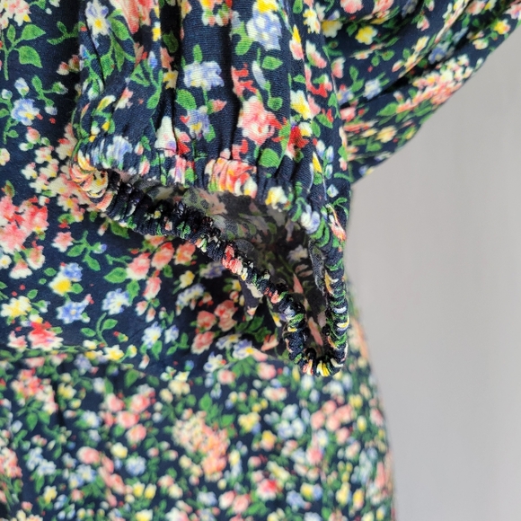 Sezane Sobral Mini Dress Garden Marine 38 or 6 - Picture 12 of 16